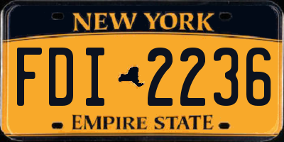 NY license plate FDI2236