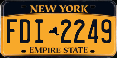 NY license plate FDI2249