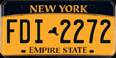 NY license plate FDI2272