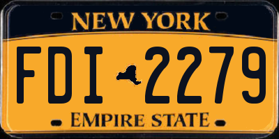 NY license plate FDI2279