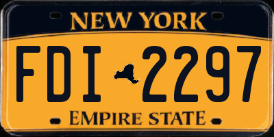 NY license plate FDI2297