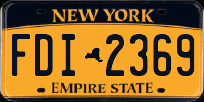 NY license plate FDI2369