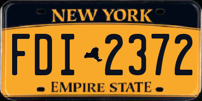 NY license plate FDI2372
