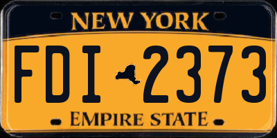 NY license plate FDI2373