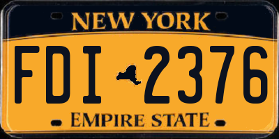 NY license plate FDI2376