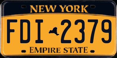 NY license plate FDI2379