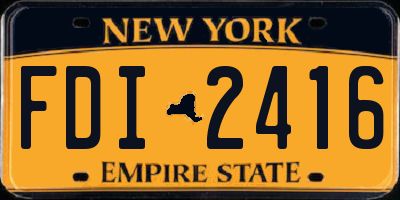 NY license plate FDI2416