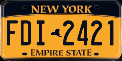 NY license plate FDI2421