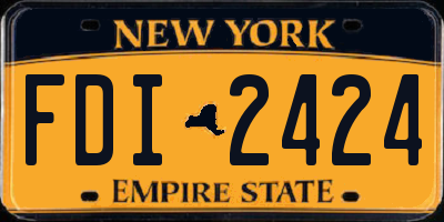 NY license plate FDI2424