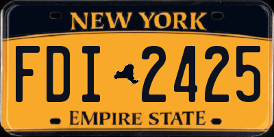 NY license plate FDI2425