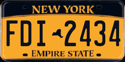NY license plate FDI2434