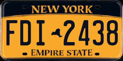 NY license plate FDI2438
