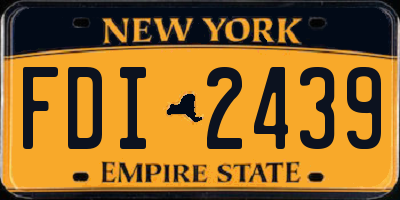 NY license plate FDI2439