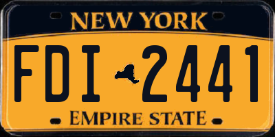 NY license plate FDI2441