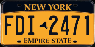 NY license plate FDI2471