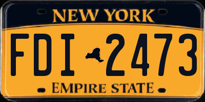 NY license plate FDI2473