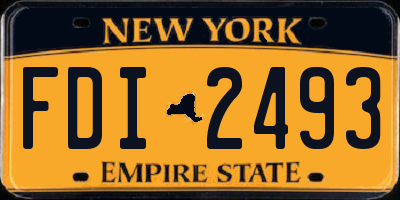 NY license plate FDI2493