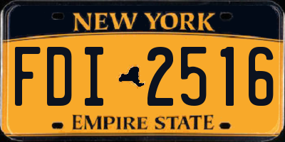 NY license plate FDI2516