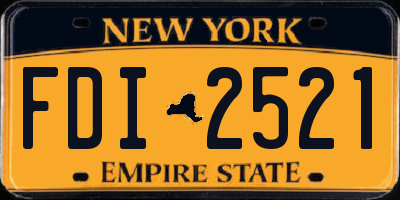 NY license plate FDI2521