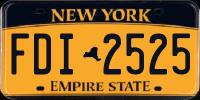 NY license plate FDI2525