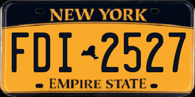 NY license plate FDI2527