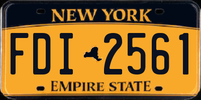 NY license plate FDI2561