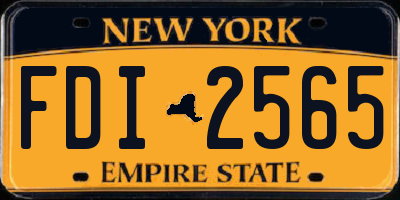 NY license plate FDI2565