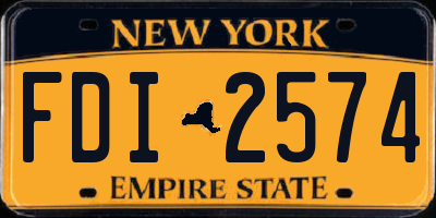 NY license plate FDI2574