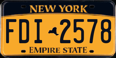 NY license plate FDI2578