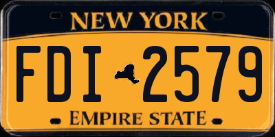 NY license plate FDI2579