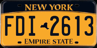 NY license plate FDI2613