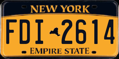 NY license plate FDI2614