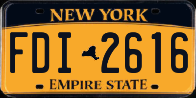 NY license plate FDI2616
