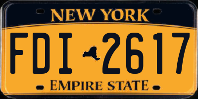 NY license plate FDI2617