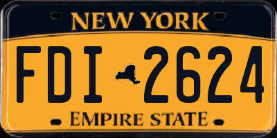 NY license plate FDI2624