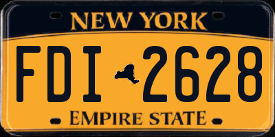 NY license plate FDI2628