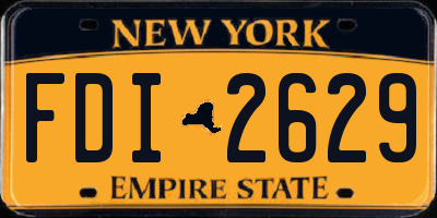 NY license plate FDI2629