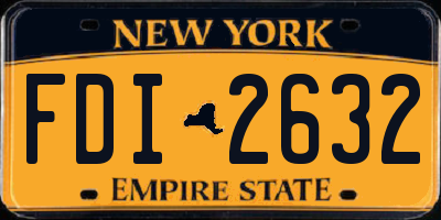 NY license plate FDI2632