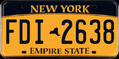 NY license plate FDI2638