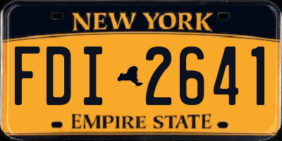 NY license plate FDI2641