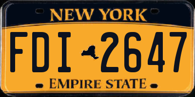 NY license plate FDI2647