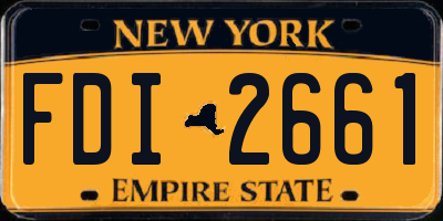 NY license plate FDI2661