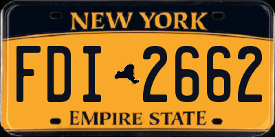 NY license plate FDI2662