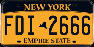 NY license plate FDI2666