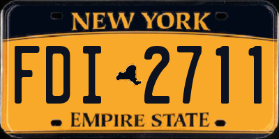 NY license plate FDI2711