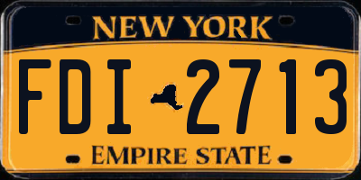 NY license plate FDI2713