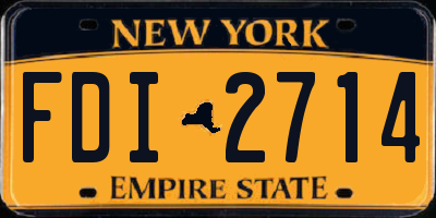NY license plate FDI2714