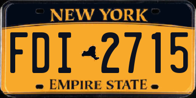 NY license plate FDI2715