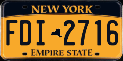 NY license plate FDI2716