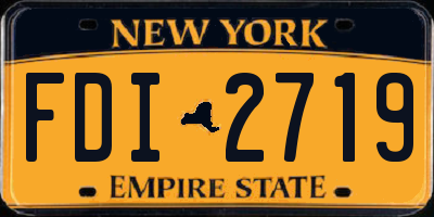 NY license plate FDI2719